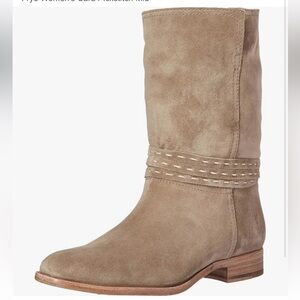 FRYE WOMENS CARA PICKSTITCH MID BOOT 8